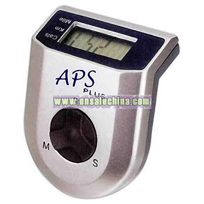 Pedometer with distance and calorie counters
