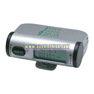 Multifunction Pedometer with belt clip and alarm clock