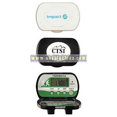 Pedometer with five function clock with alarm