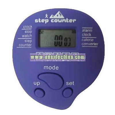 Multi-function pedometer with a stop watch and alarm clock