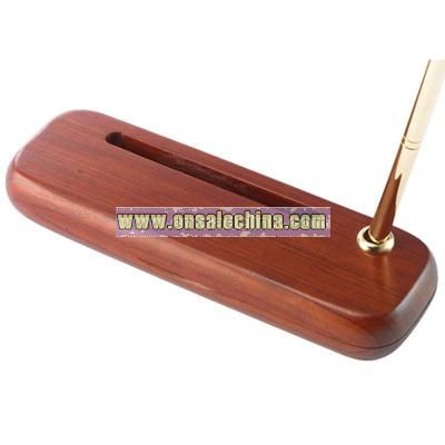 Rosewood Single Pen Case and Holder