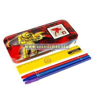 Pencil case with jigsaw puzzle