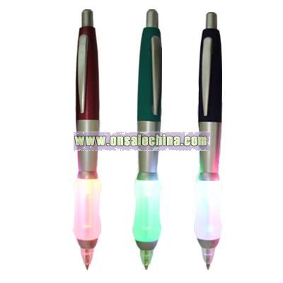 LED Light Pens with Silicone Grip and Push Action