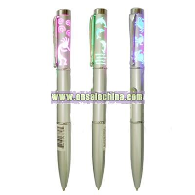 LED Light Pens with Etching Pattern Upper Barrel