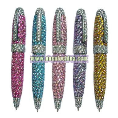 Novelty Pen with Rhinestones/Crystals Decorations