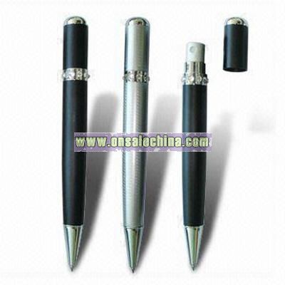 Ballpoint Pens with Perfume Bottle Holder and Rhinestone
