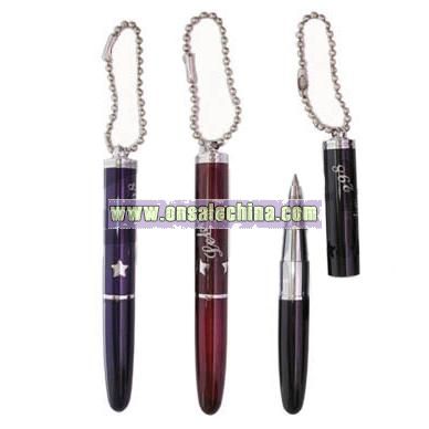 Mini Roller Pen with Keychain