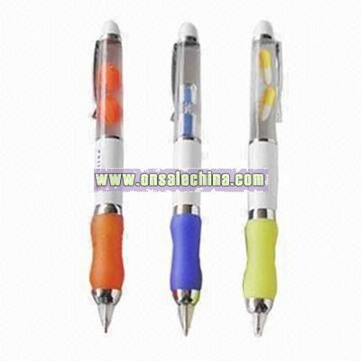 Liquid Floater Ballpoint Pens with Soft Rubber Grip