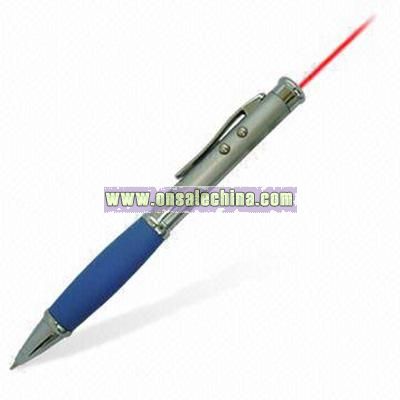 Three-in-one Multifunction Electronic Laser Pointer with Pen and Torch Function