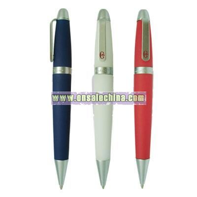 Metal Ballpoint Pens with Soft Silicone