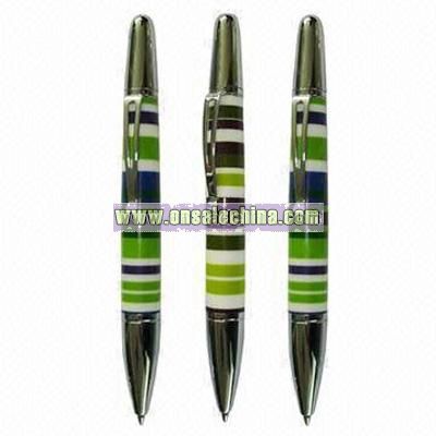 Metal/Resin Ball Pens with Twist Action