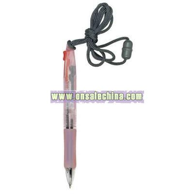 Multi color pen with neck rope