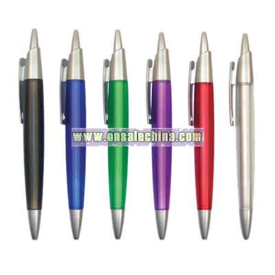 click action plastic ballpoint pen