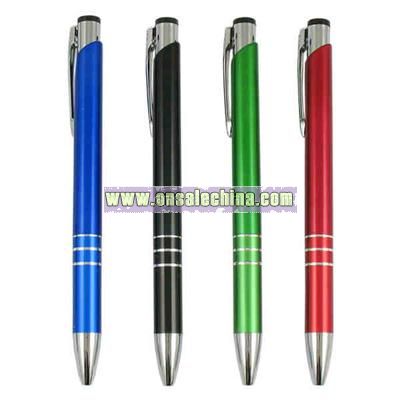 Click action plastic ballpoint pen