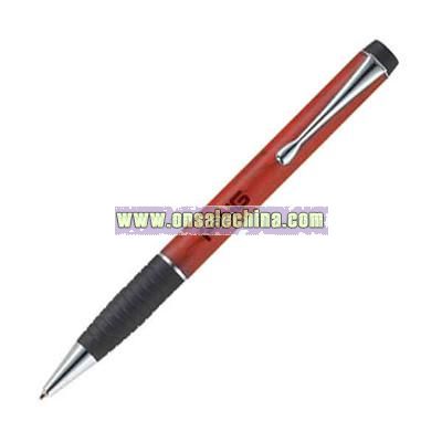 Wooden ball point pen with Soft rubberized grip