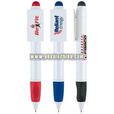 Plunge action ballpoint pen