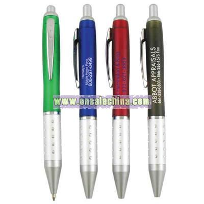 plastic click action ballpoint pen