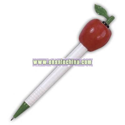Apple shaped ballpoint pen