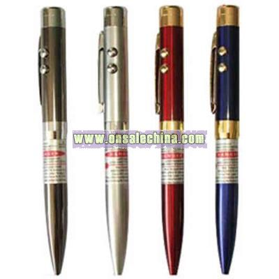Brass laser pointer pen