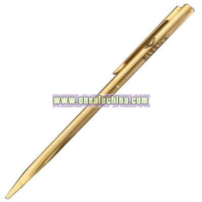 Slim ball pen (gold plated)