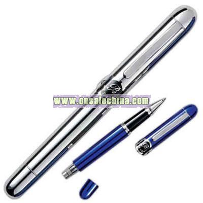 Two in one rollerball pen with cigar punch