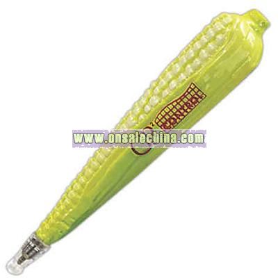 Yellow corn on the cob shape ballpoint pen