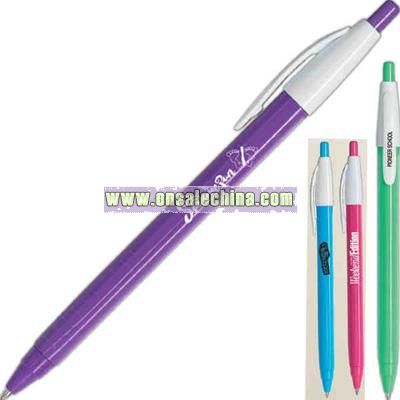 Colorful barrel 79% biodegradable ballpoint pen