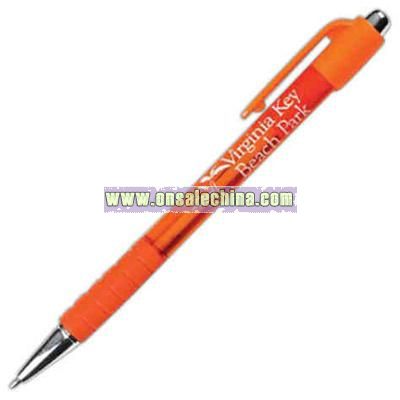 Pen with rubber grip