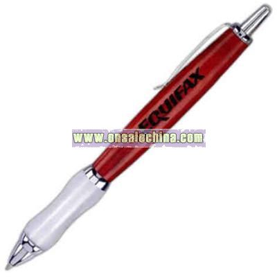 Rosewood click action ballpoint pen