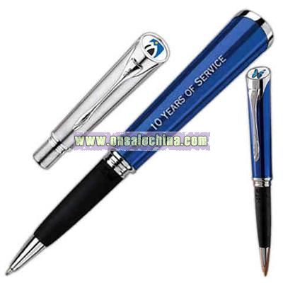 wide oval slant top ballpoint pen