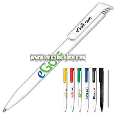 Large clip ballpoint pen