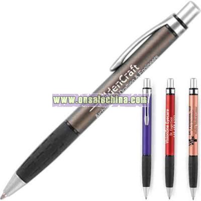 Metal pen with retractable mechanism medium point