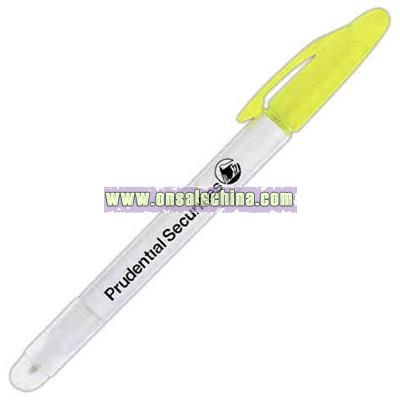 White pen-highlighter combo