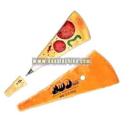 Pizza - Food shape ballpoint pen with magnet