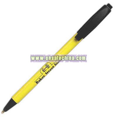 Sport Retractable - Yellow - Medium point tungsten carbide ballpoint pen