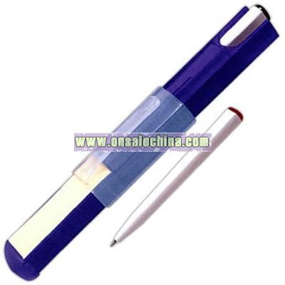 Two pens with memo holder.
