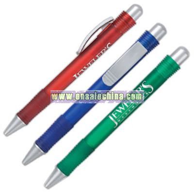 Regency Frost - Medium point frosted pen with grip section
