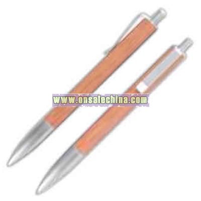 Retractable ballpoint pen and pencil set
