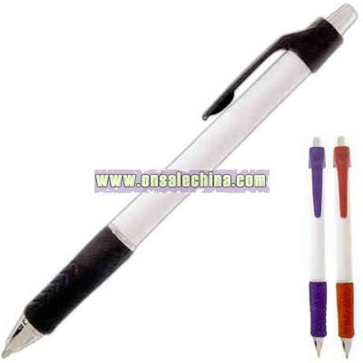 Retractable grip pen