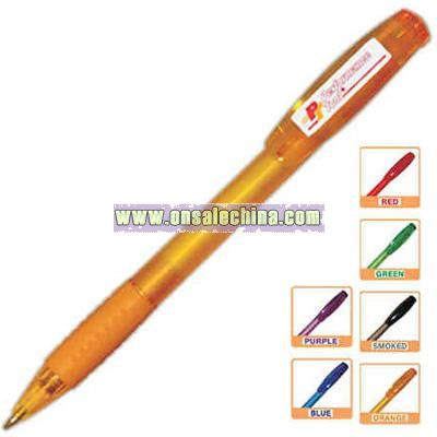 Attractive translucent retractable pen