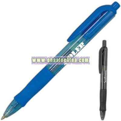 Retractable gel pen