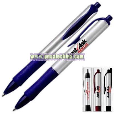 Ballpoint pen and matching rubber grip