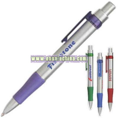 plastic ballpoint pen and soft grip