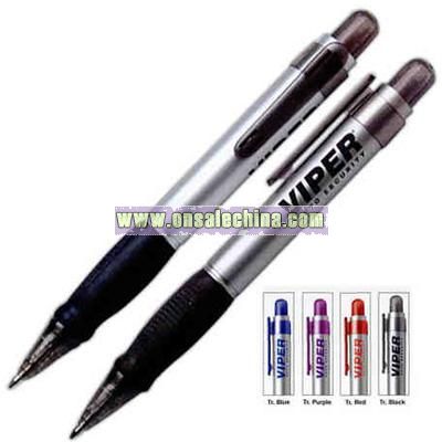 Ballpoint pen with big rubber grip