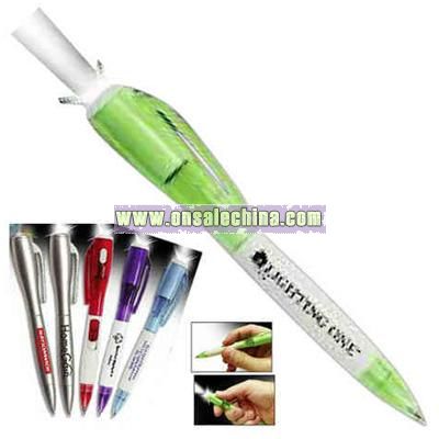 Econo color changing flashlight pen with ultra bright white LED