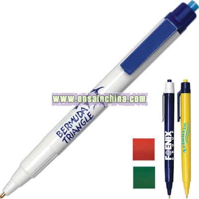 Large diameter retractable ballpoint pen