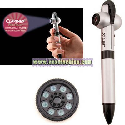 Projector pen with 8 frame reel