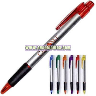 retractable pen with grip