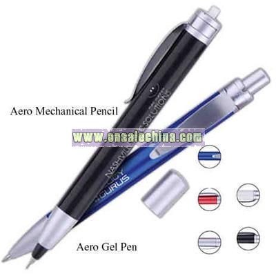 Aerodynamic retractable mechanical pencil