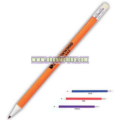 Mechanical pencil with transparent barrel colors